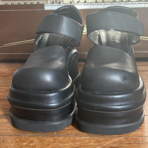 UNIF Shoes Black Leather Unif Super Platform Mary Janes Poshmark